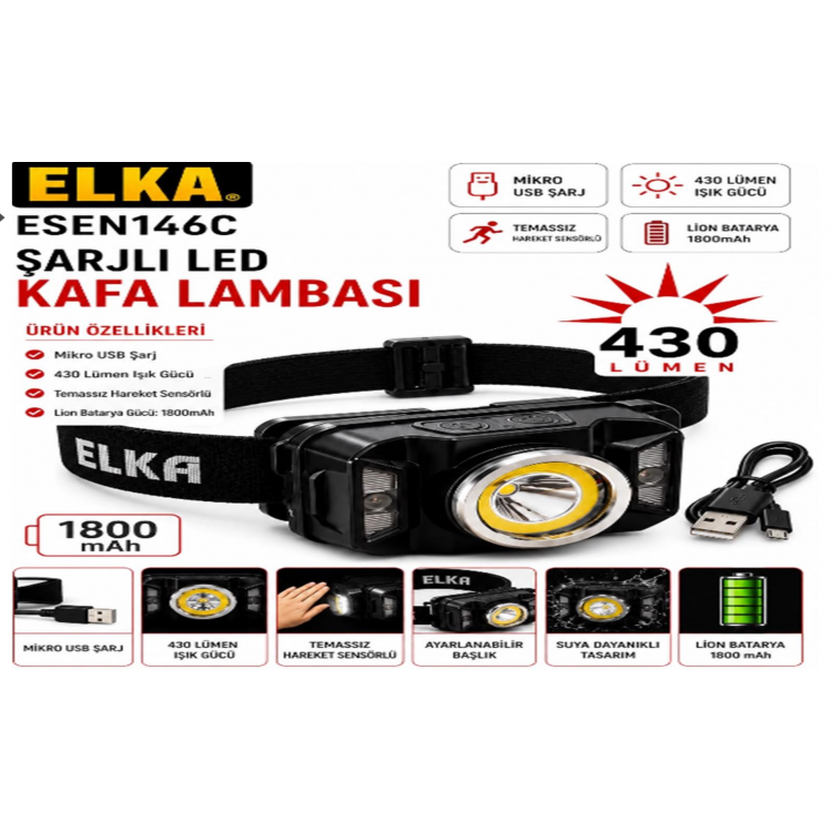 ESEN146-C KAFA LAMBASI 430 LÜMEN